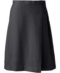 Lands' End Plus School Uniform Solid A-line Skirt Below the Knee