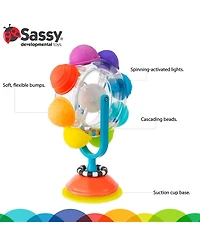 Sassy Light Up Rainbow Wheel Tray Toy, Multi