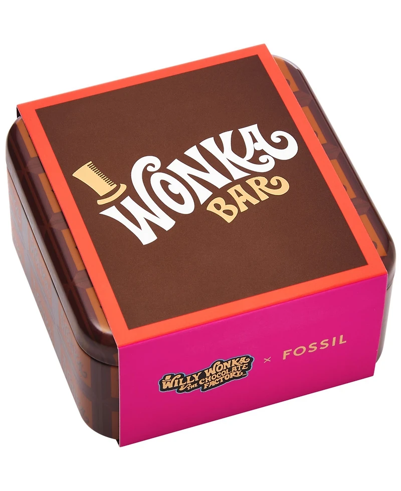 Fossil X Willy Wonka Special Edition Women's Gold-Tone Stainless Steel Station Bracelet