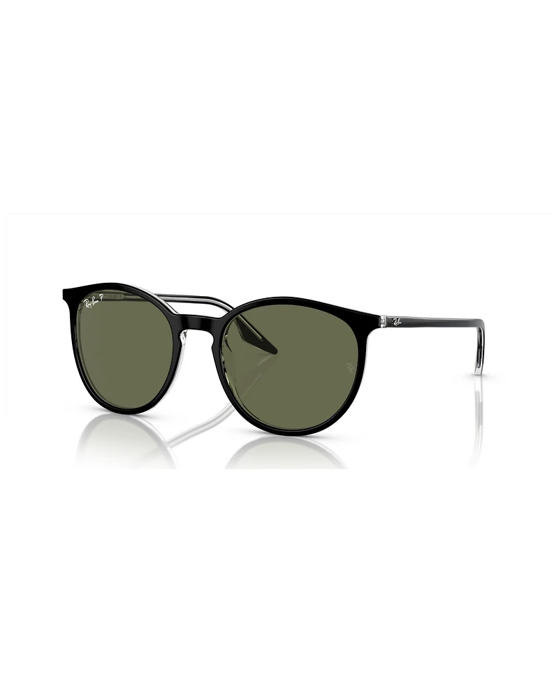 Ray-Ban Unisex RB2204 Polarized Low Bridge Fit Sunglasses, Polar RB2204F