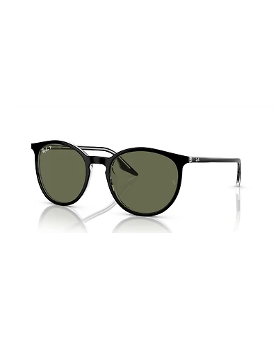 Ray-Ban Unisex RB2204 Polarized Low Bridge Fit Sunglasses, Polar RB2204F
