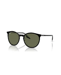Ray-Ban Unisex RB2204 Polarized Low Bridge Fit Sunglasses, Polar RB2204F