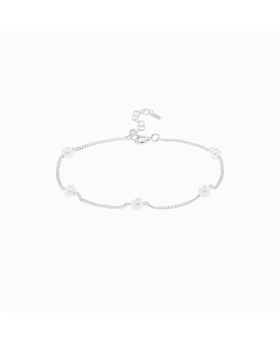 Bearfruit Jewelry Sterling Silver Infinite Cultured Pearl Bracelet