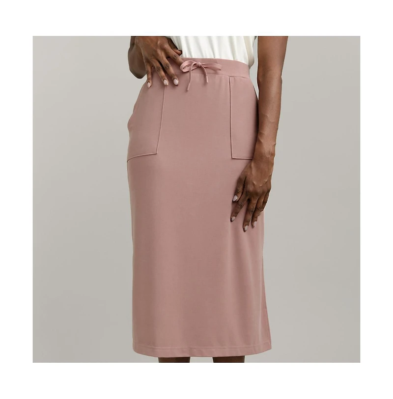 Cozy Earth Women's Modern Modal Midi Skirt