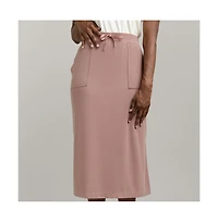 Cozy Earth Women's Modern Modal Midi Skirt