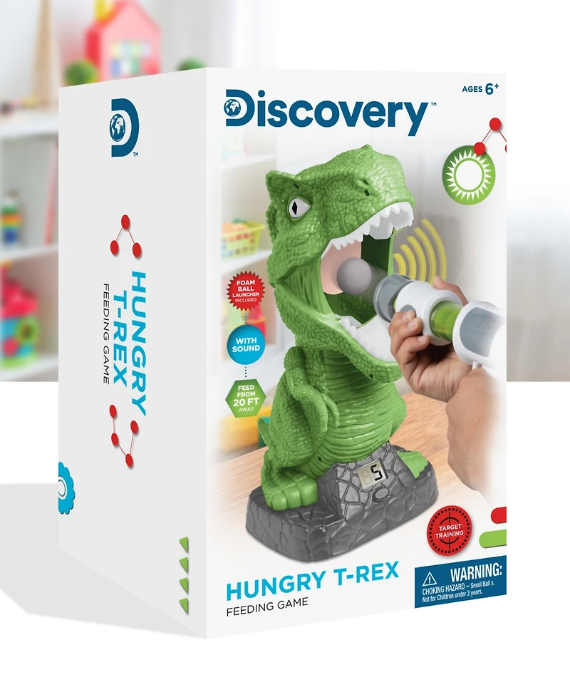 Discovery Kids Hungry T-Rex Feeding Game, Shooting Competition