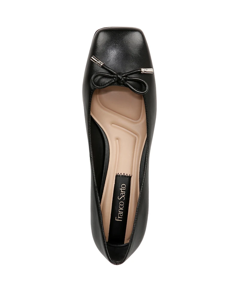 Franco Sarto Women's Natalia Block Heel Ballet Pumps