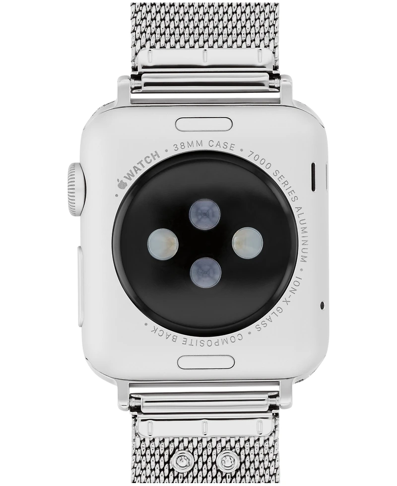 Coach Silver-Tone Stainless Steel Mesh Bracelet for 38, 40, 41mm Apple Watch