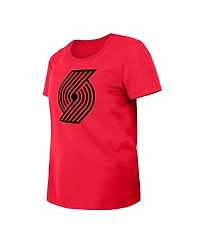 Women's New Era Red Portland Trail Blazers 2023/24 City Edition T-shirt
