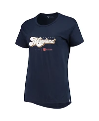 Women's LevelWear Navy Wells Fargo Championship Maryland T-shirt