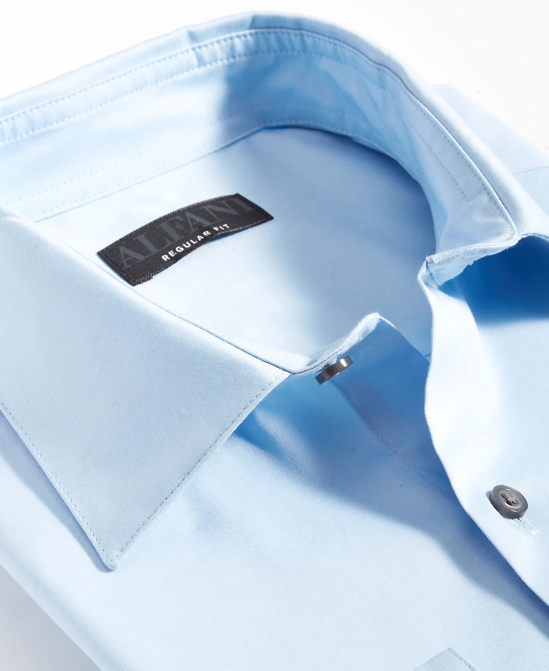 Alfani Men's Regular-Fit Temperature Regulating Solid Dress Shirt