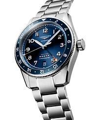 Longines Men's Swiss Automatic Spirit Zulu Time Stainless Steel Bracelet Watch 39mm