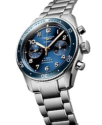 Longines Men's Swiss Automatic Chronograph Spirit Flyback Stainless Steel Bracelet Watch 42mm