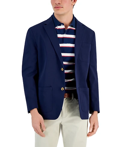 Club Room Men's Varsity-Inspired Unstructured Blazer, Created for Macy's