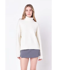 Women's Turtleneck Long Sleeve Sweater