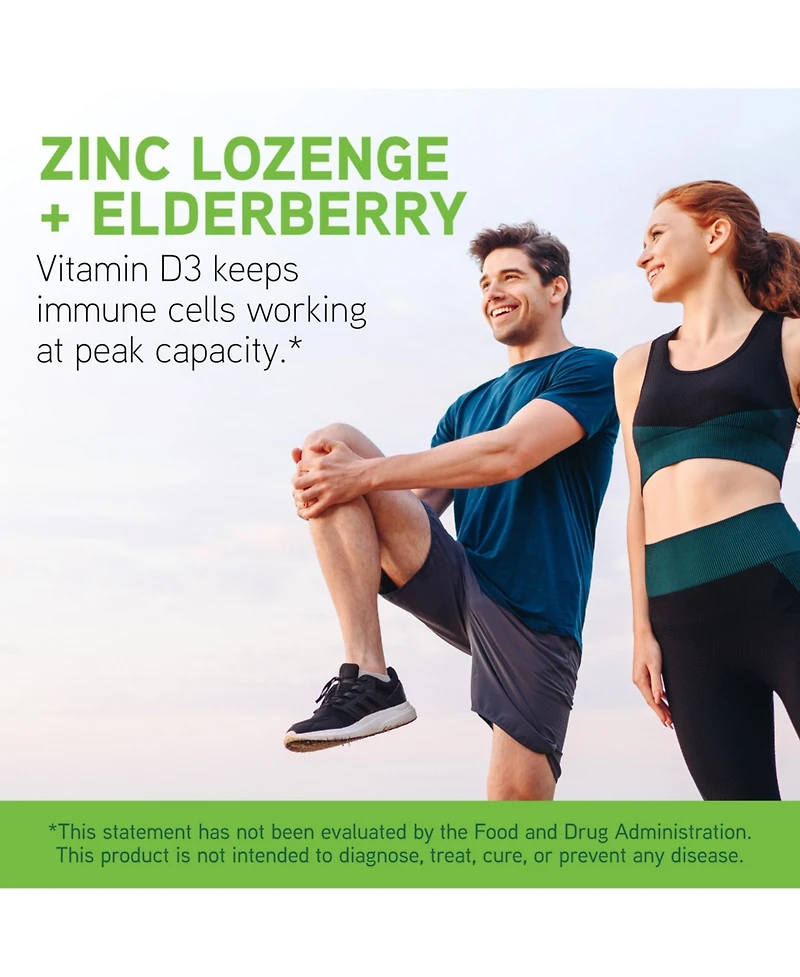 DaVinci Laboratories DaVinci Labs Zinc Lozenge + Elderberry - Zinc Supplement to Support the Immune System, Healthy Lungs and Throat Tissues