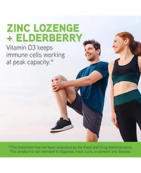 DaVinci Laboratories DaVinci Labs Zinc Lozenge + Elderberry - Zinc Supplement to Support the Immune System, Healthy Lungs and Throat Tissues