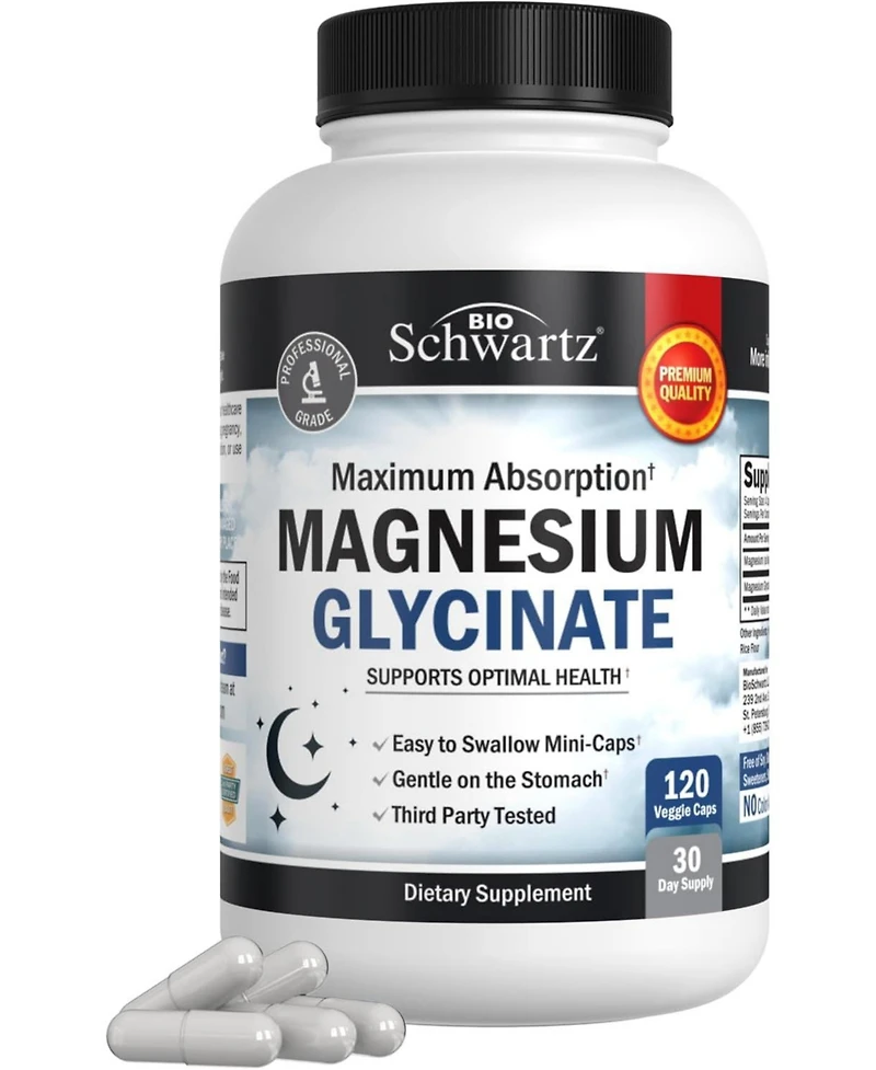 Magnesium Glycinate 500mg, 120ct