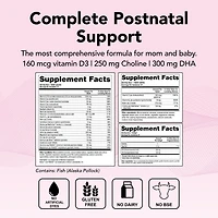 Theralogix TheraNatal Lactation Complete Postnatal Vitamins with Vitamin D