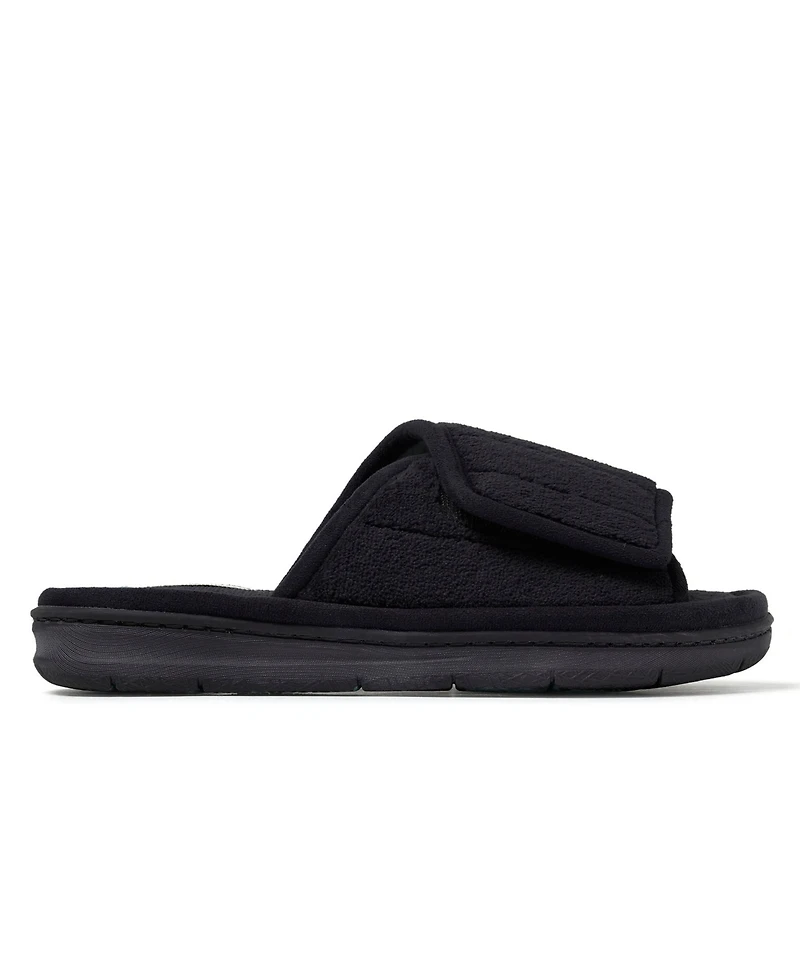 Dearfoams Women's Mickey Terry Adjustable Shower Slide House Slipper