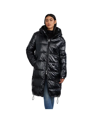Pajar Women's Alsephina Ladies Reversible to Sherpa Long Puffer Coat
