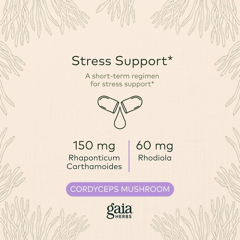 Gaia Herbs Adrenal Health Jump Start - Helps Sustain Healthy Energy and Stress Levels - With Cordyceps, Schisandra, Rhodiola, and Licorice