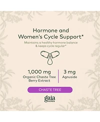 Gaia Herbs Vitex Berry (Chaste Tree) - Supports Hormone Balance & Fertility for Women
