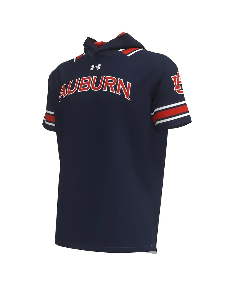 Men's Under Armour Navy Auburn Tigers Shooter Raglan Hoodie T-shirt