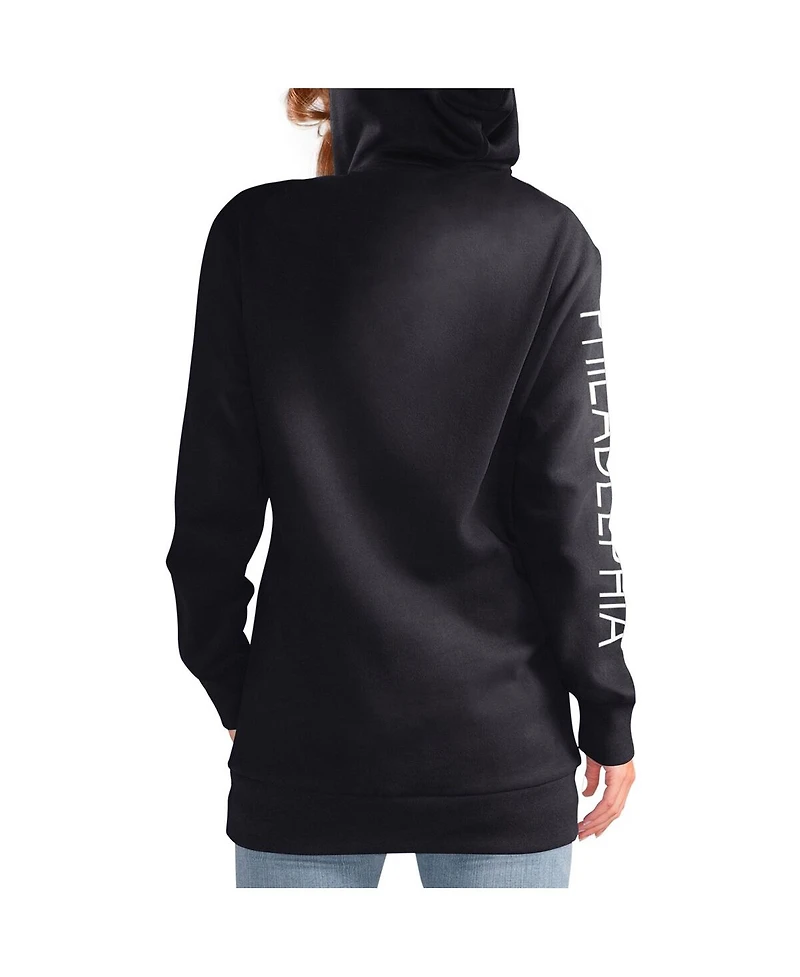 Women's G-iii 4Her by Carl Banks Black Philadelphia Flyers Overtime Pullover Hoodie