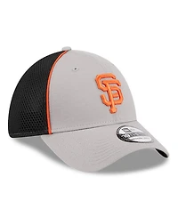 Men's New Era Gray San Francisco Giants Pipe 39THIRTY Flex Hat
