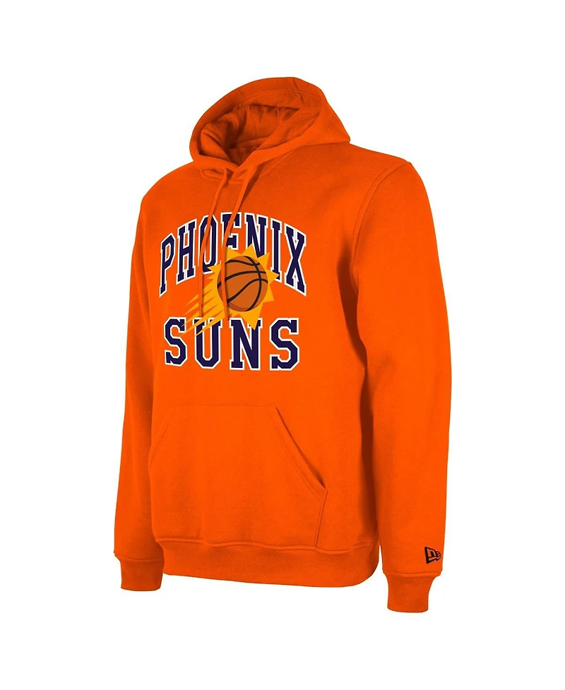 Men's and Women's New Era Orange Phoenix Suns 2023/24 Season Tip-Off Edition Pullover Hoodie