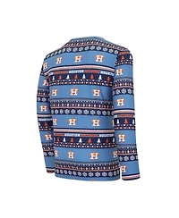 Men's Concepts Sport Navy Houston Astros Knit Ugly Sweater Long Sleeve Top and Pants Set
