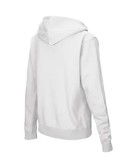 Women's Colosseum White UConn Huskies Arched Name Full-Zip Hoodie