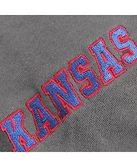 Big Boys Colosseum Charcoal Kansas Jayhawks Logo Pullover Hoodie