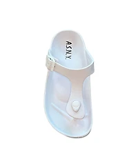 Andrew By Stevens Women s Comfort Slide Thong Buckle Eva Flat Sandal