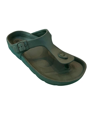 Andrew By Stevens Women s Comfort Slide Thong Buckle Eva Flat Sandal