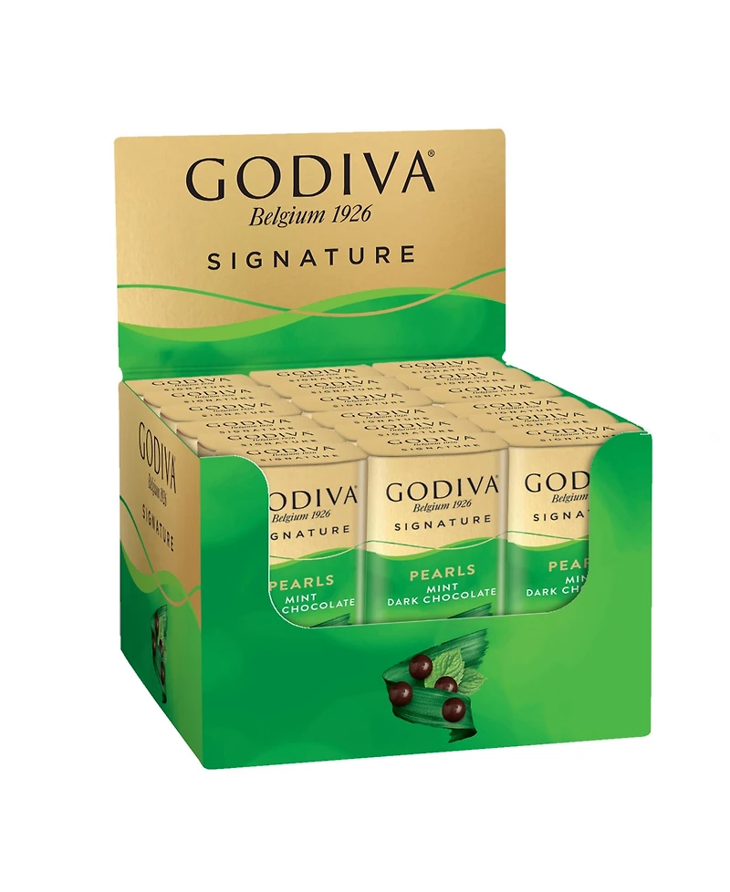 Godiva Dark Chocolate Mint Pearls, Set of 18