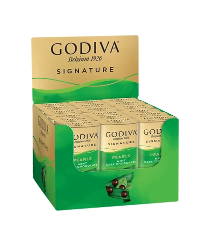 Godiva Dark Chocolate Mint Pearls, Set of 18