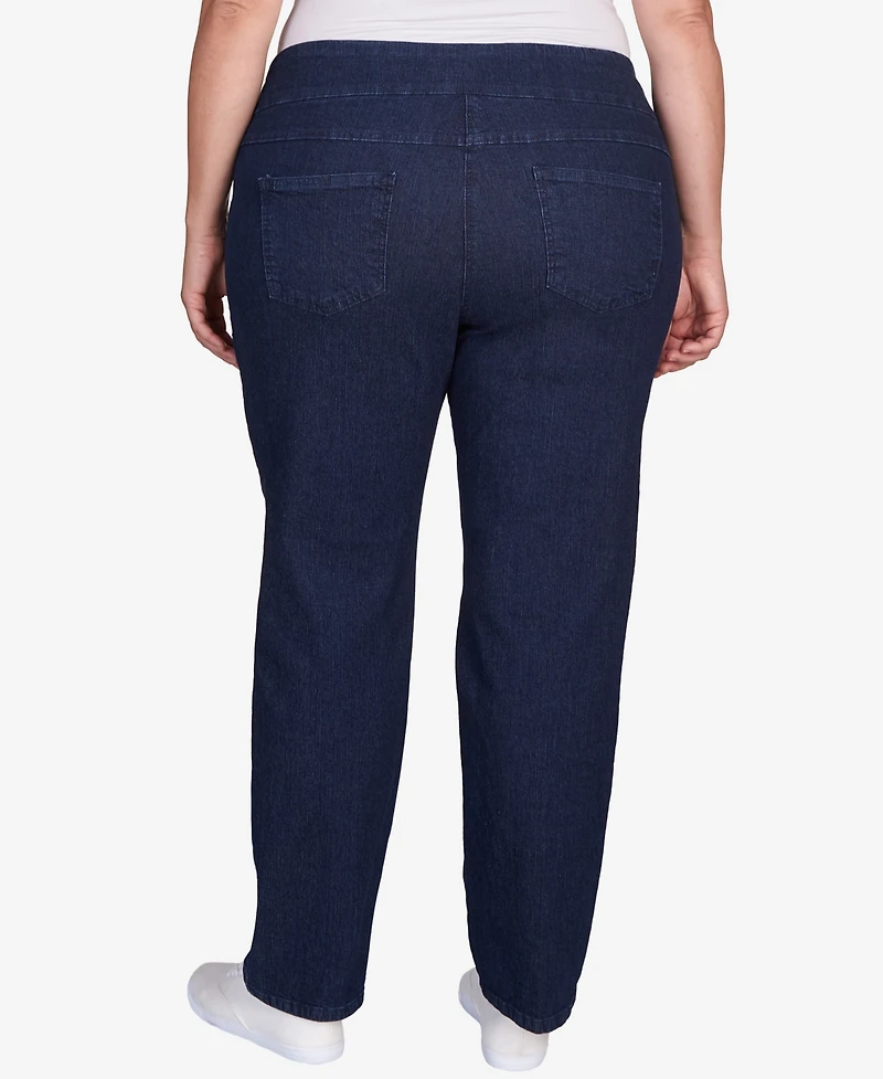 Ruby Rd. Plus Pull On Denim Pants
