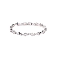 Hollywood Sensation Xo Tennis Bracelet for Women with Round Cut Cubic Zirconia Stones