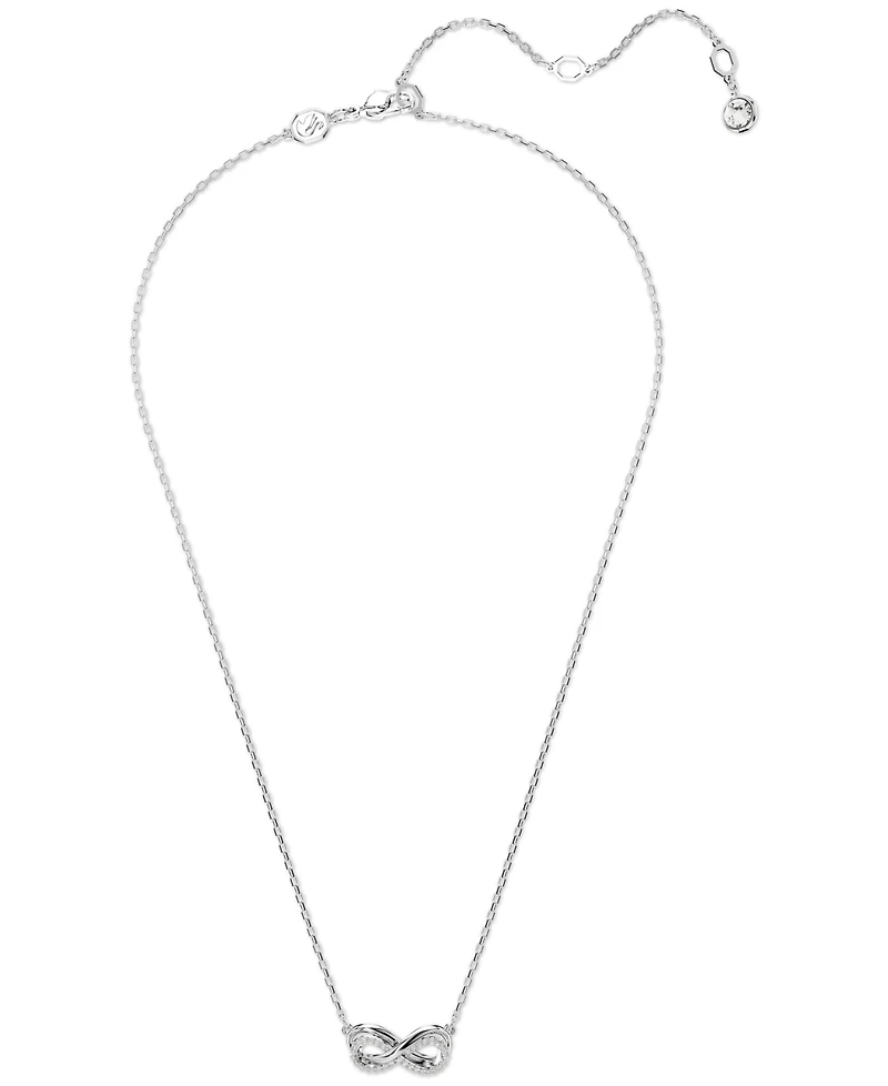Swarovski Hyperbola Infinity Pendant Necklace, 15" + 2-3/4" extender