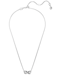 Swarovski Hyperbola Infinity Pendant Necklace, 15" + 2-3/4" extender