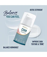 Dim Cream Supplement | Diindolylmethane Hormone Balancing Cream for Women | Support Estrogen Balance & Relief for Menopause, Perimenopause, Hormonal A