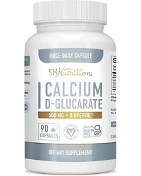Calcium D-Glucarate Capsules, Cdg for Liver Detox & Cleanse, Metabolism, Hormone Balance, & Menopause Support, SMNutrition, 90ct