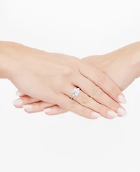 Grown With Love Igi Certified Lab Diamond Radiant Three Stone Engagement Ring (3-1/2 ct. t.w.) 14K White Gold