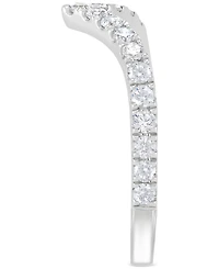 Grown With Love Igi Certified Lab Chevron Band (1/2 ct. t.w.) 14k White or Yellow Gold