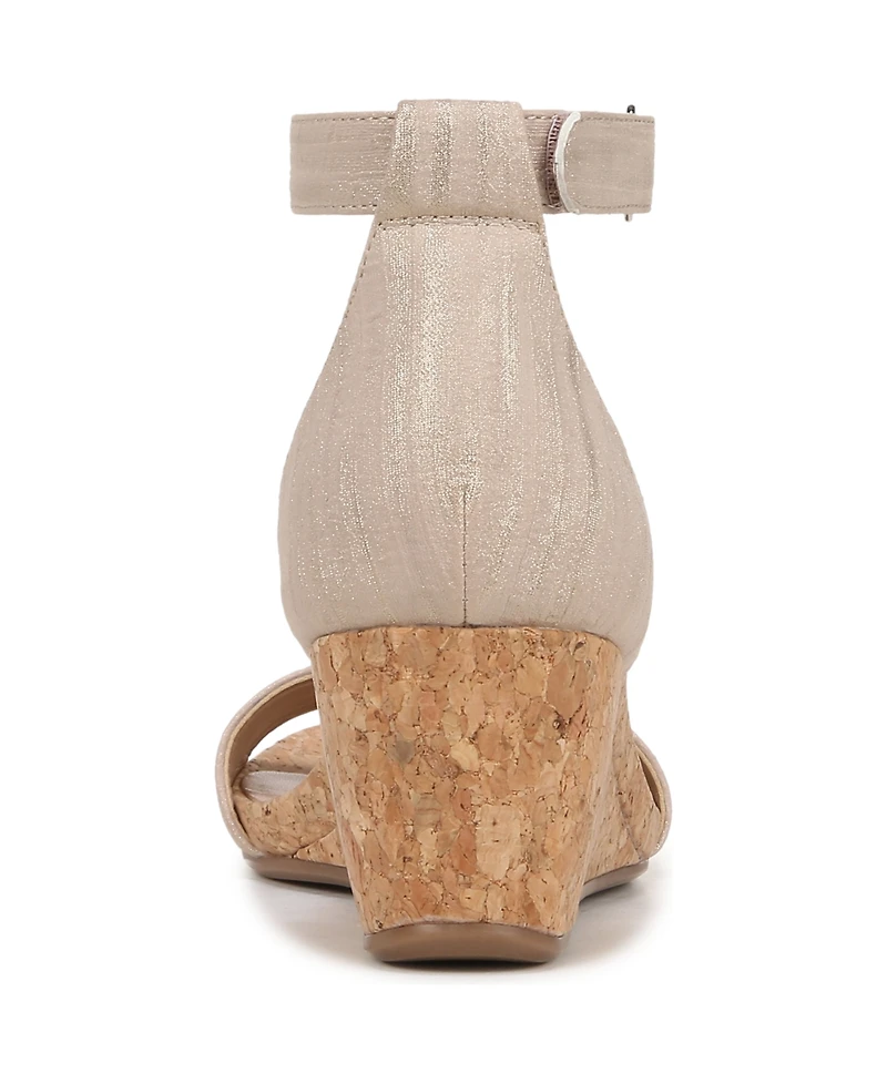 Naturalizer Women's Areda Ankle Strap Wedge Sandals