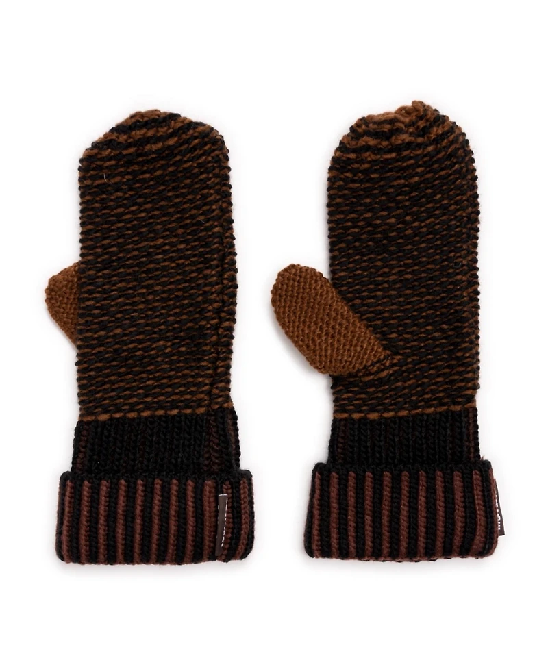 Muk Luks Women's Textured Mitten Gloves