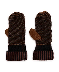Muk Luks Women's Textured Mitten Gloves