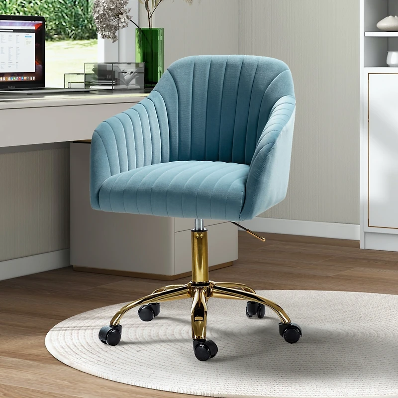 Velvet Home Office Desk Chair Height Adjustable